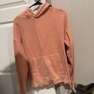 Peach Hoodie with Front Pocket